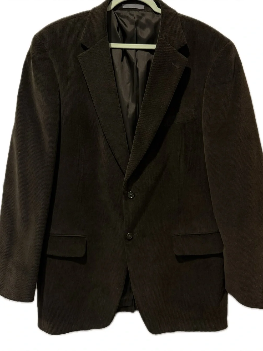 Talbots Men’s Corduroy Blazer in Dark Olive